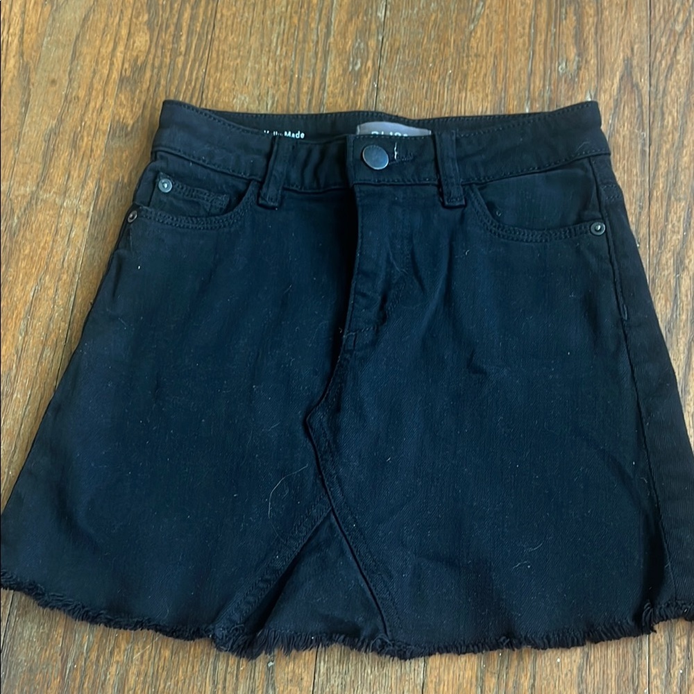 DL1961 Black Denim Skirt